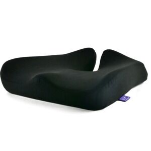 Cushion Lab Ergonomic Seat Cushion Black Memory Foam Orthopedic Office Chair Pad